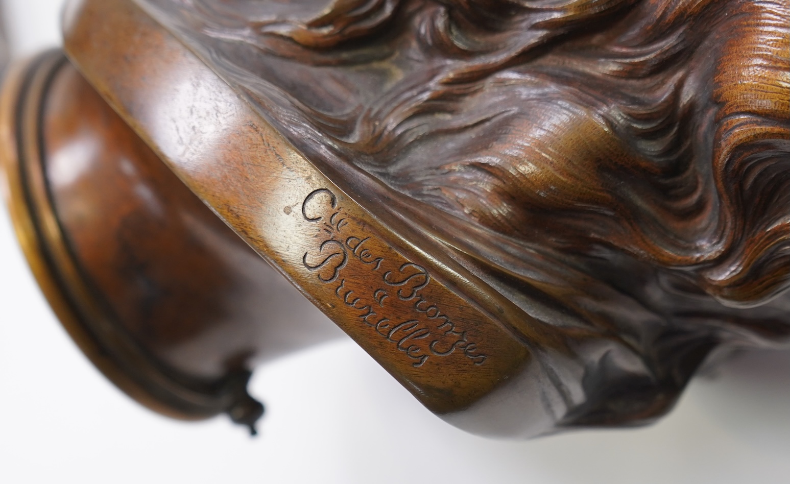 Auguste Rodin (1840-1917). A bronze bust of 'Suzon'